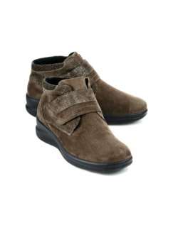 Hallux-Lammfell-Klett-Boots Taupe Detail 1