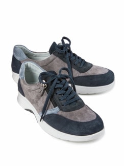 Sneaker Soft-Rollsohle Marine/Grau Detail 1