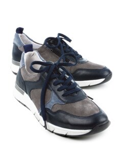 Reißverschluss-Sneaker Classic Blau/Grau Detail 1
