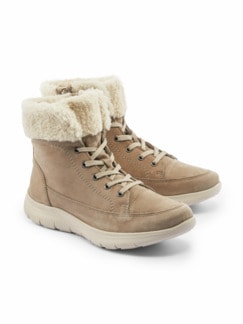 Luftpolster-Bootie Warmfutter Beige Detail 1