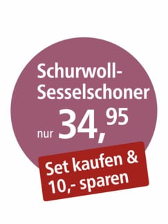 Schurwoll-Sesselschoner