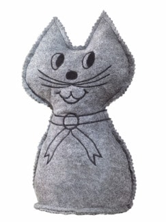 Raumentfeuchter Katze Grau Detail 1