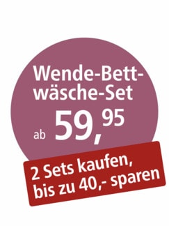 Baumwoll-Wende-Bettwäsche-Set