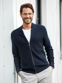 Reißverschluss-Strickblouson Reißverschluss-Strickblouson