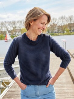 Kaminkragen-Pullover