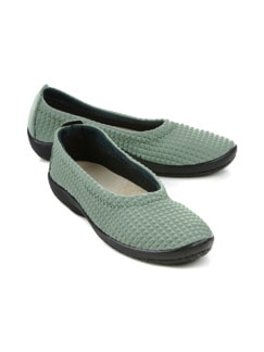 Hallux-Softslipper Khaki Detail 1