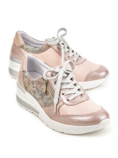 Hallux-Sneaker Rückenkomfort Rose geblümt Detail 1