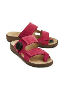 Hallufix-Pantolette Sensitiv Himbeere Detail 1