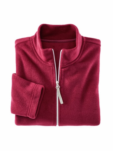 Fleecejacke Extraleicht Burgund