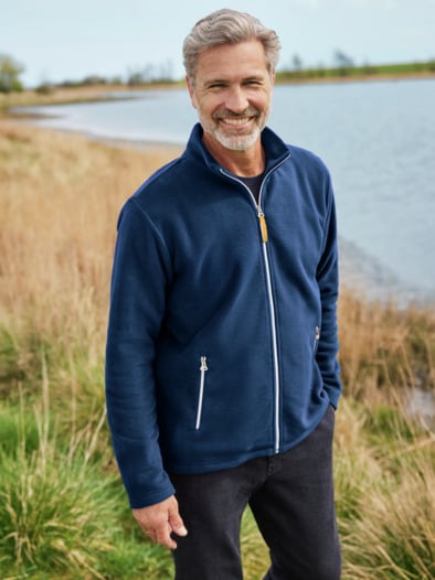 Fleecejacke Extraleicht Marine