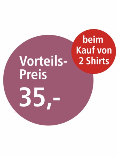 Halbarm-Shirt Baumwolle Weiß
