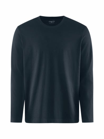 Langarm-Shirt Baumwolle Marine