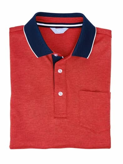 Extrafrisch-Poloshirt Rot meliert