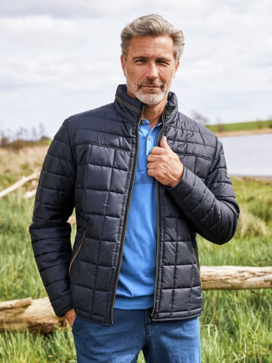 Leicht-Steppjacke Marine