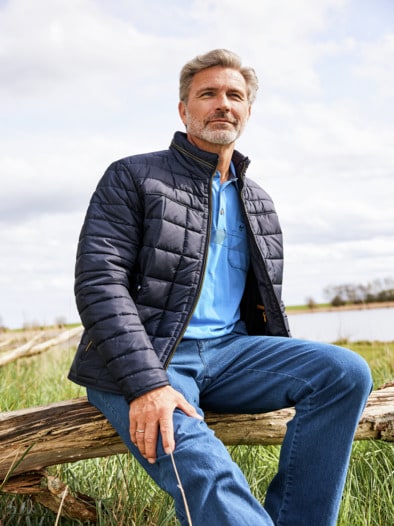 Leicht-Steppjacke Marine