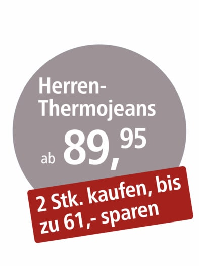 Herren-Thermojeans Jeansblau