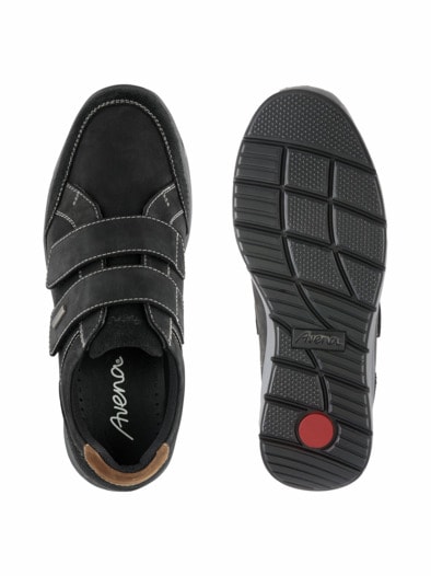 Aquastop Klettsneaker Schwarz