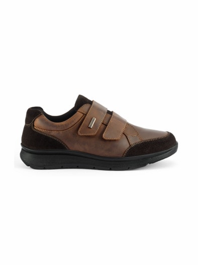 Aquastop Klettsneaker Braun