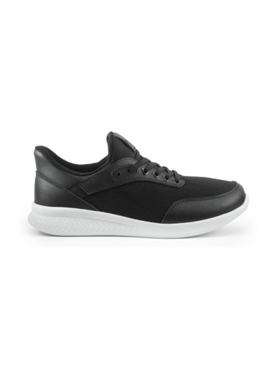 Hallux Ultraleicht Schlupf-Sneaker Schwarz