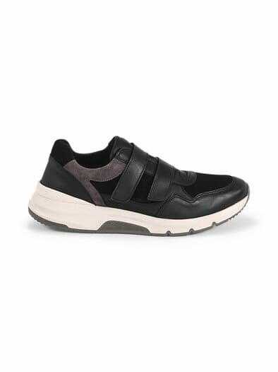 Active-Klettsneaker Komfortsohle Schwarz