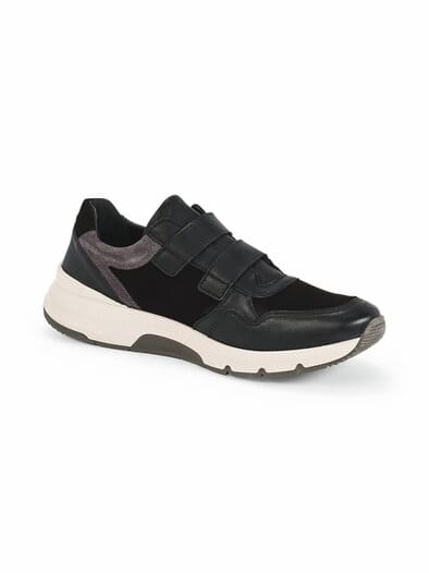 Active-Klettsneaker Komfortsohle Schwarz