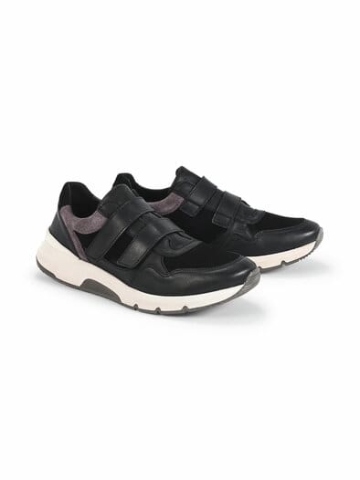 Active-Klettsneaker Komfortsohle Schwarz