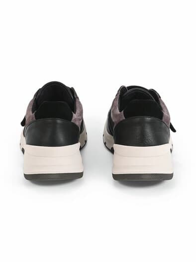 Active-Klettsneaker Komfortsohle Schwarz