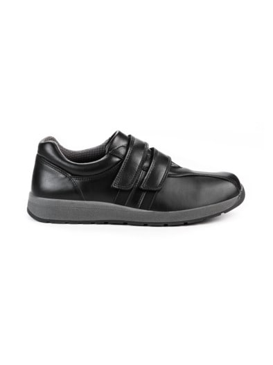 Hallux-Bequem-Klettschuh Schwarz