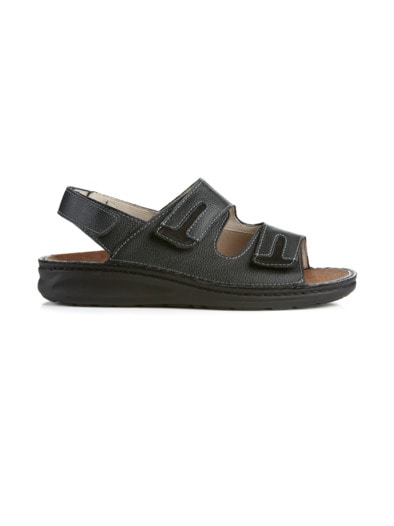 Hallux-Klett-Sandale Schwarz