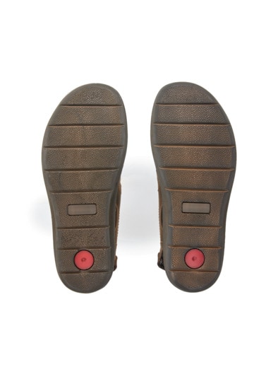 Klett-Sandale Antishock Braun