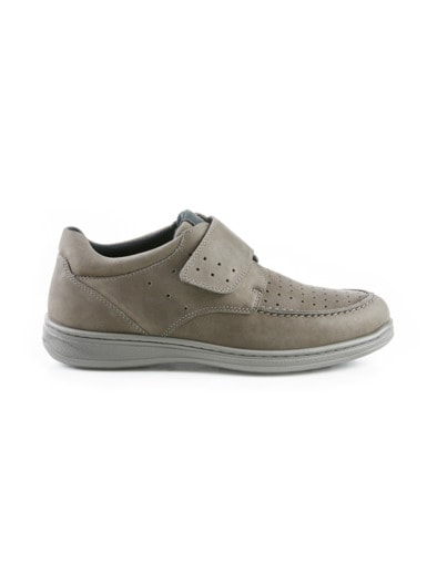 Bequem-Leicht-Klettschuh Grau