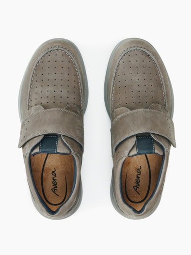 Bequem-Leicht-Klettschuh Grau