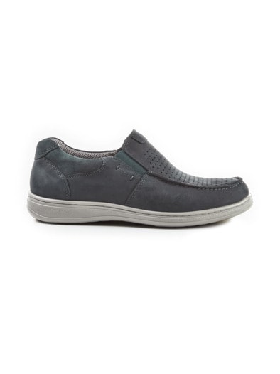 Dehnzonen-Bequemslipper Extraweit Blau