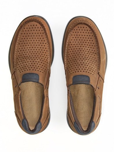 Dehnzonen-Bequemslipper Extraweit Braun