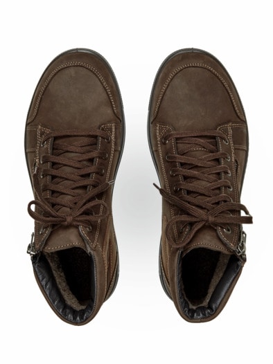 Bequem-Bootie Reißverschluss Braun