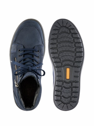 Bequem-Bootie Reißverschluss Blau