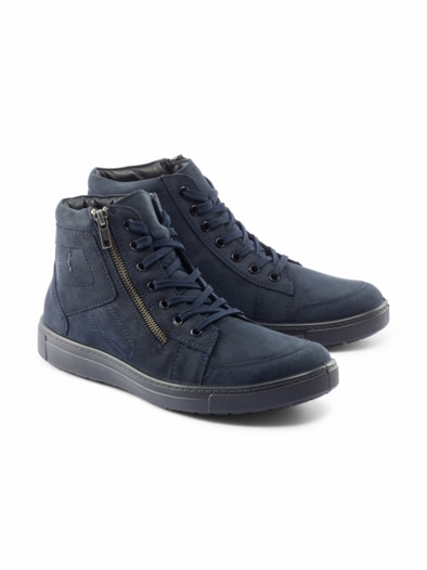 Bequem-Bootie Reißverschluss Blau