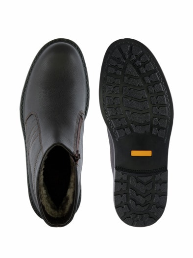 Jomos-Cityboot Lammfell Braun