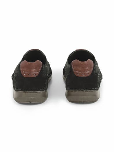 J.S.-Komfortslipper Dehnzone Schwarz