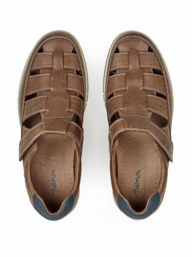 Antishock-Sandalenschuh Braun