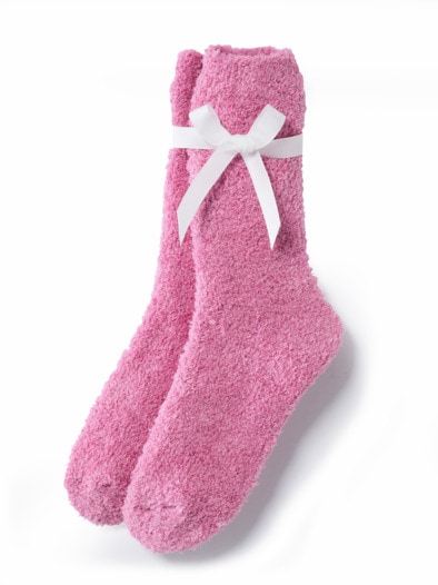 Kuschelsocken 2 Paar Altrosa