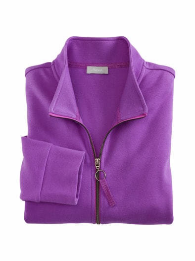 Baumwoll-Jacke Extraweich Violett