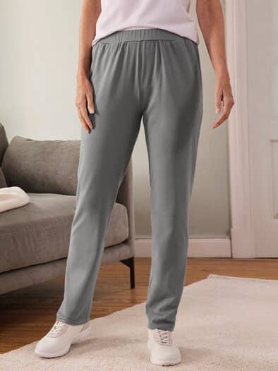 Baumwoll-Jerseyhose Grau