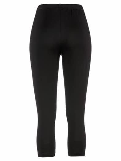 3/4 Stretch-Leggings Schwarz