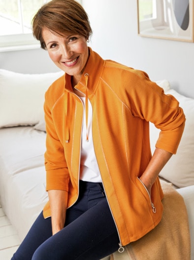 Baumwoll-Jacke Ottoman Orange