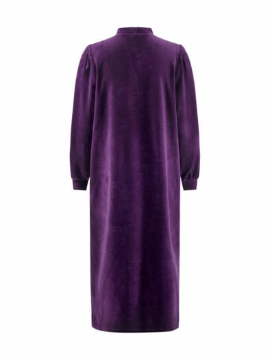 Nicky-Hausmantel Aubergine