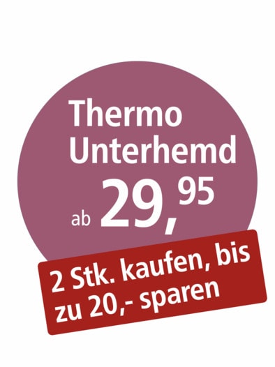 Baumwoll-Thermo Unterhemd Hellgrau gestr.