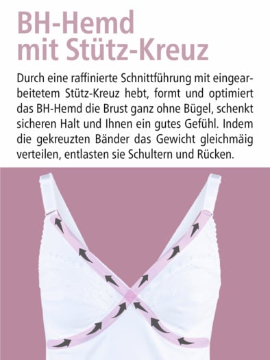 BH-Hemd Stütz-Kreuz Weiß