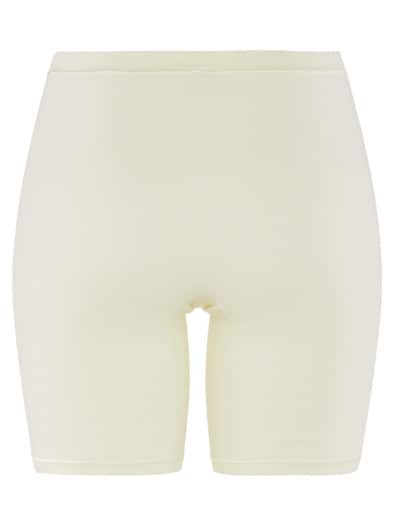 Baumwoll-Angora-Pagenslip Wollweiß