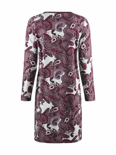 Baumwoll-Nachthemd Paisley Barolo gemuster